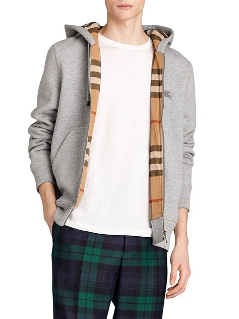 mens burberry sweatshirt|Burberry zip up hoodie men.